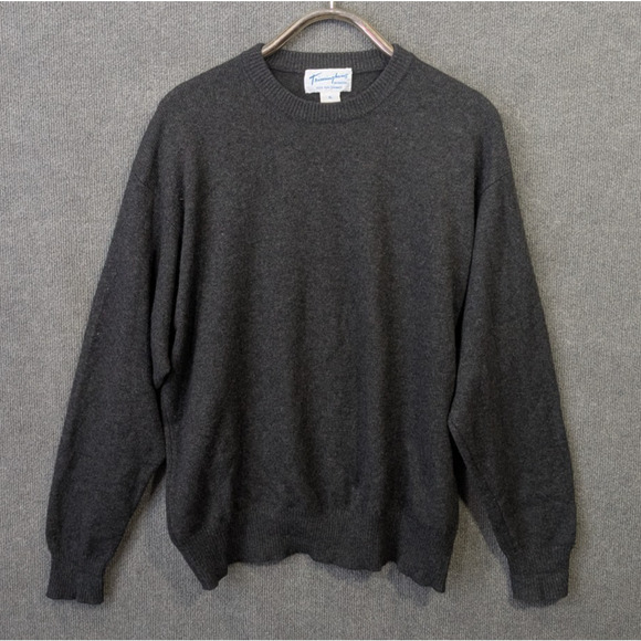 Triminghams Bermuda Sweater Mens XL Vintage Pure Cashmere Pullover Traditional